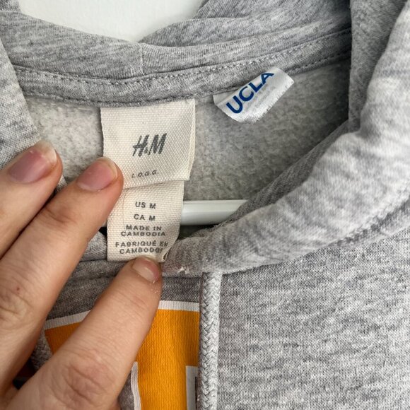 H&M x UCLA Bruins Hoodie | Heather Grey - Picture 4 of 4